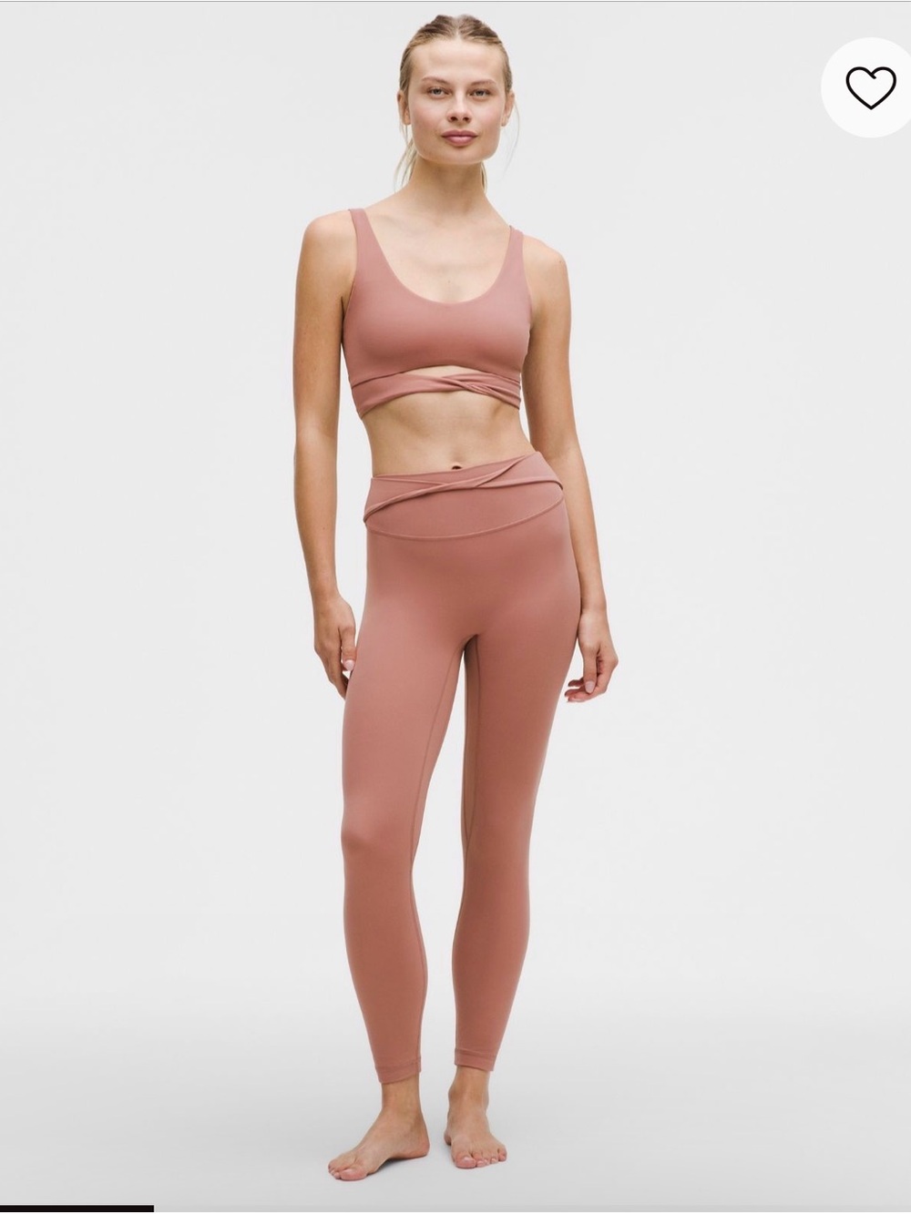 lululemon athletica High-Waist Leggings & Matching Bra in Dusty Rose
